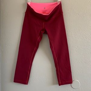 Lululemon crop reversible leggings